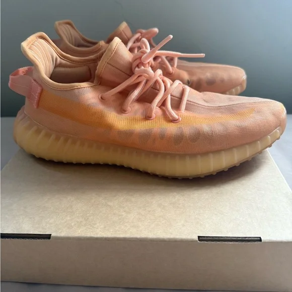 Yeezy Boost 350 V2 Orange Sneakers - Picture 3 of 7
